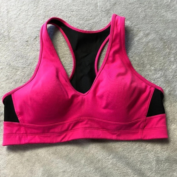 Victoria's Secret Fuchsia and Black Sports Bra - Picture 3 of 9